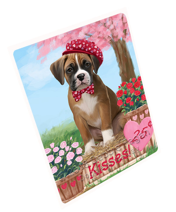 Rosie 25 Cent Kisses Boxer Dog Large Refrigerator / Dishwasher Magnet RMAG97968