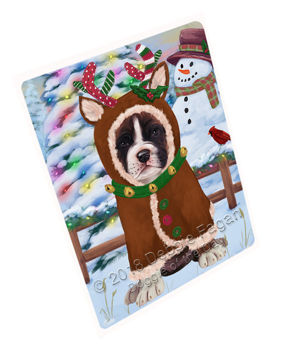 Christmas Gingerbread House Candyfest Boxer Dog Cutting Board C73773