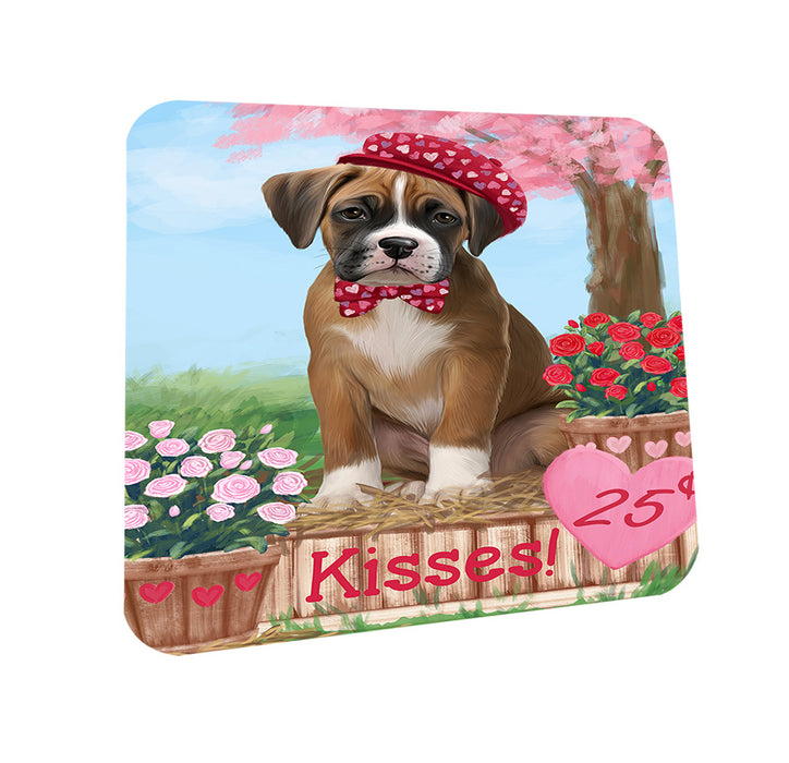 Rosie 25 Cent Kisses Boxer Dog Coasters Set of 4 CST55908