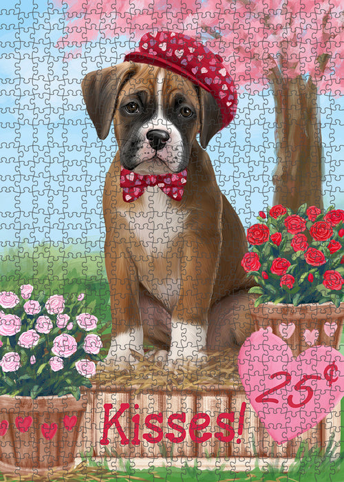 Rosie 25 Cent Kisses Boxer Dog Puzzle with Photo Tin PUZL92004