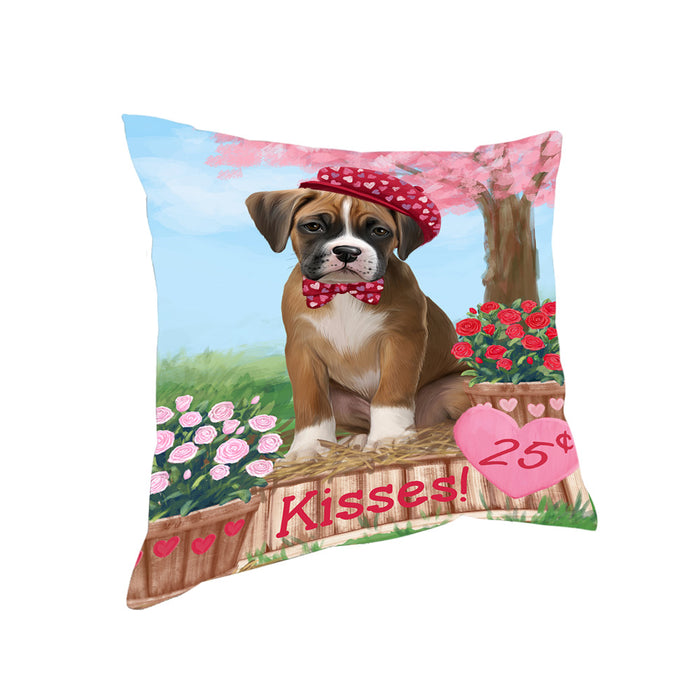 Rosie 25 Cent Kisses Boxer Dog Pillow PIL78092