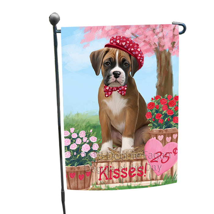 Rosie 25 Cent Kisses Boxer Dog Garden Flag GFLG56498