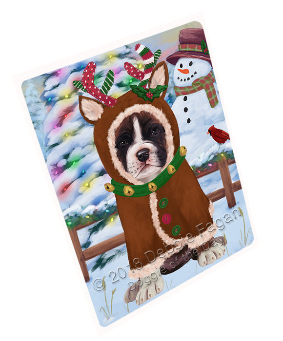 Christmas Gingerbread House Candyfest Boxer Dog Large Refrigerator / Dishwasher Magnet RMAG99540