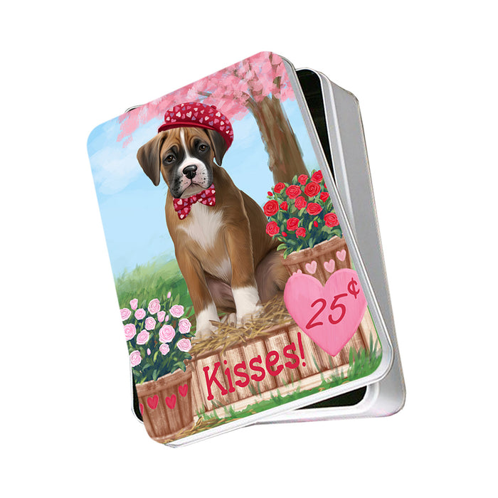 Rosie 25 Cent Kisses Boxer Dog Photo Storage Tin PITN55893