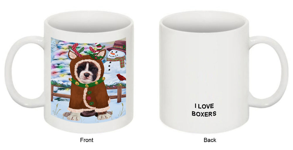Christmas Gingerbread House Candyfest Boxer Dog Coffee Mug MUG51610