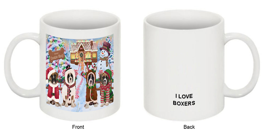 Holiday Gingerbread Cookie Shop Boxers Dog Coffee Mug MUG51782