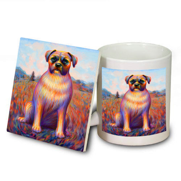 Mystic Blaze Boxer Dog Mug and Coaster Set MUC53568