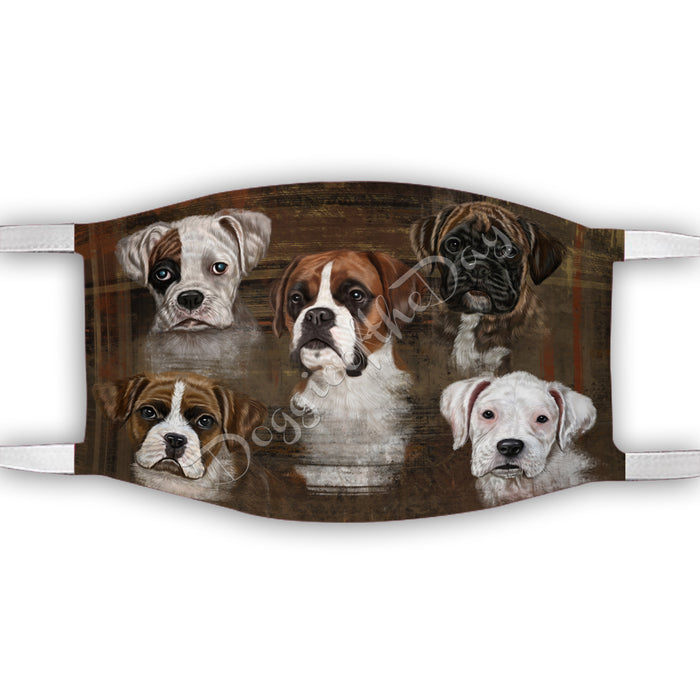 Rustic Boxer Dogs Face Mask FM50036