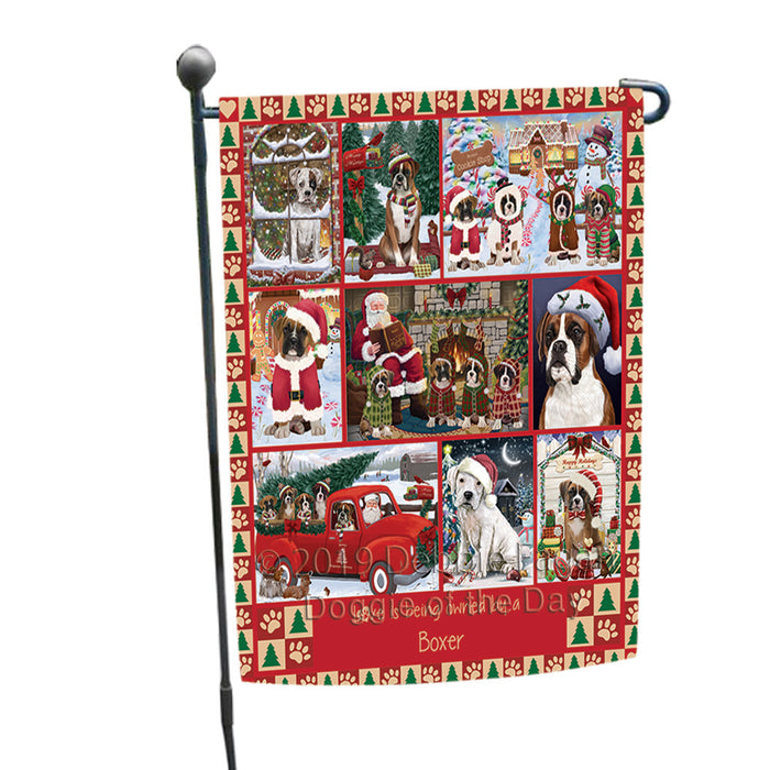Love is Being Owned Christmas Boxer Dogs Garden Flag GFLG65879