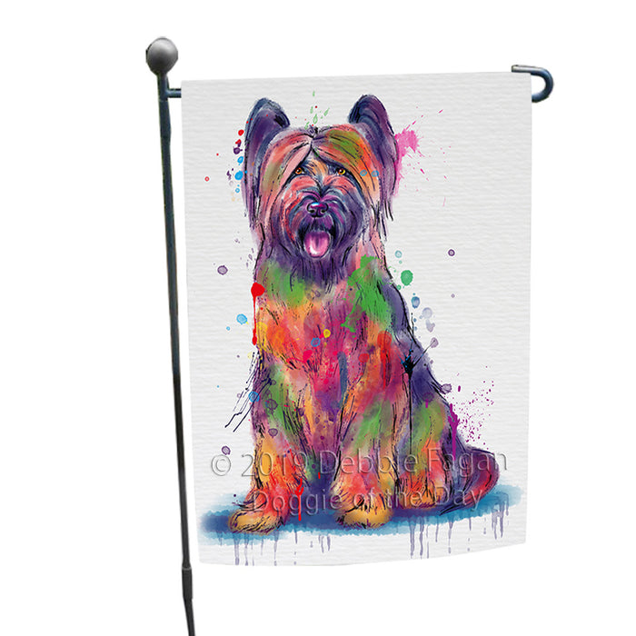 Watercolor Briard Dog Garden Flag GFLG66358