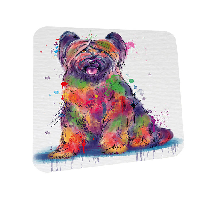 Watercolor Briard Dog Coasters Set of 4 CST57502