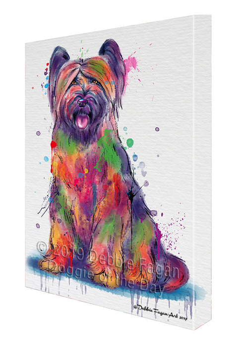 Watercolor Briard Dog Canvas Print Wall Art Décor CVS145502