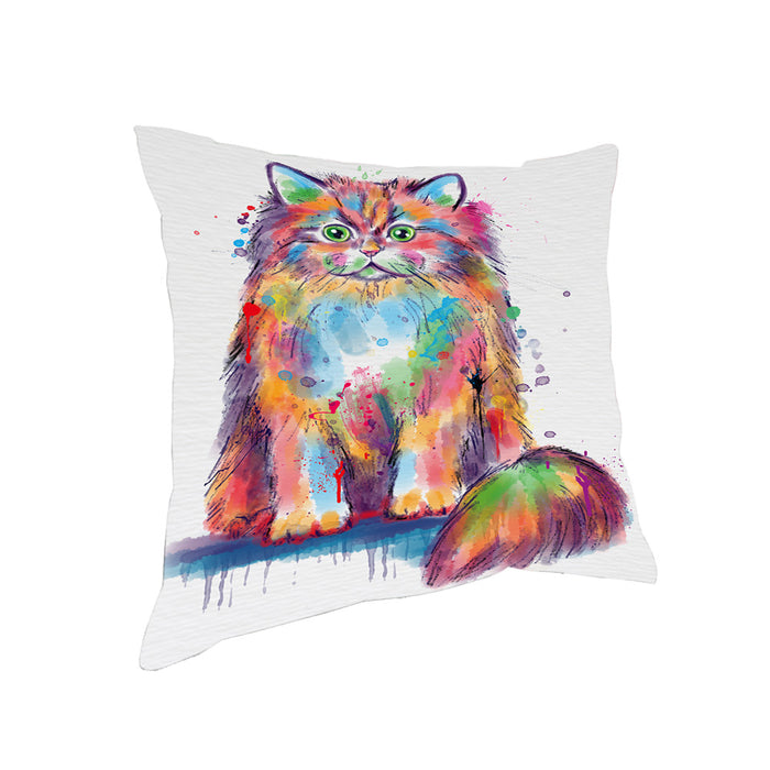 Watercolor British Longhair Cat Pillow with Top Quality High-Resolution Images - Ultra Soft Pet Pillows for Sleeping - Reversible & Comfort - Ideal Gift for Dog Lover - Cushion for Sofa Couch Bed - 100% Polyester