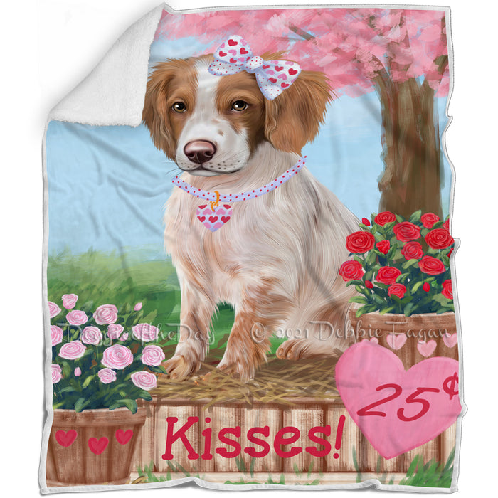 Rosie 25 Cent Kisses Brittany Spaniel Dog Blanket BLNKT127155