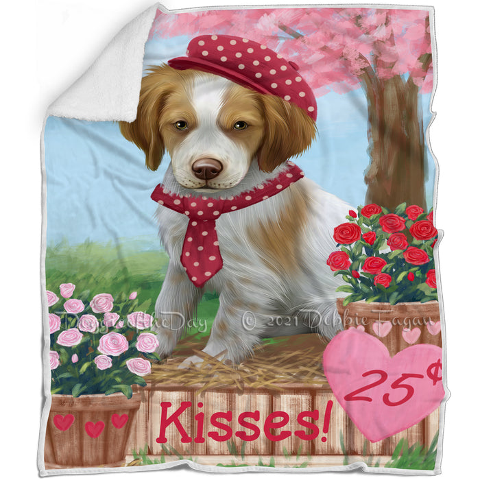 Rosie 25 Cent Kisses Brittany Spaniel Dog Blanket BLNKT127164