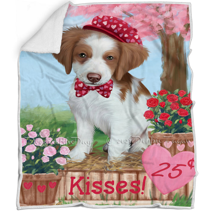 Rosie 25 Cent Kisses Brittany Spaniel Dog Blanket BLNKT127173
