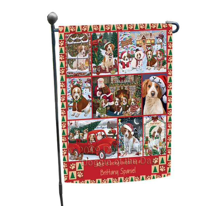 Love is Being Owned Christmas Brittany Spaniel Dogs Garden Flag GFLG65880