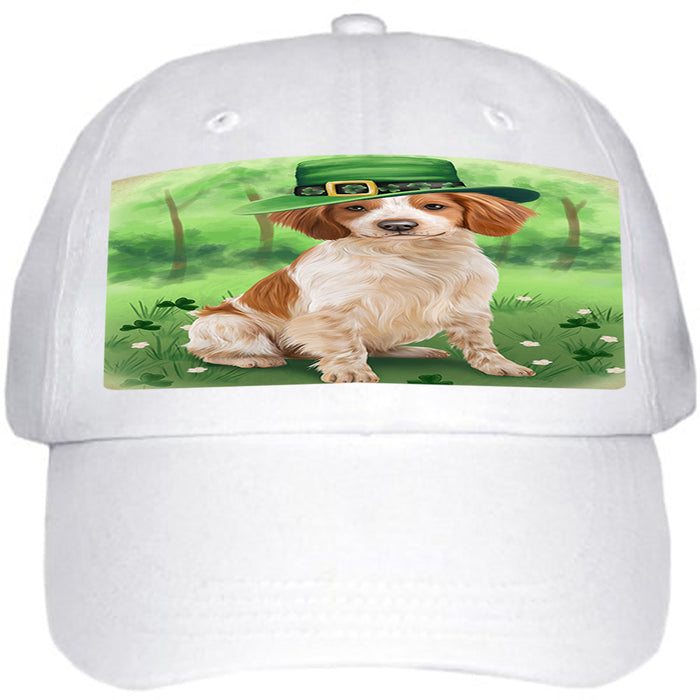 St. Patricks Day Irish Portrait Brittany Spaniel Dog Ball Hat Cap HAT49959