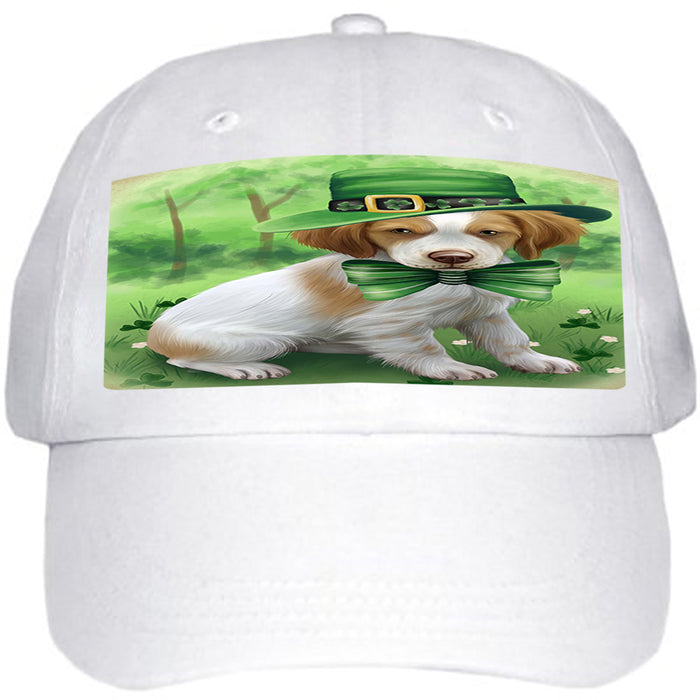 St. Patricks Day Irish Portrait Brittany Spaniel Dog Ball Hat Cap HAT49965