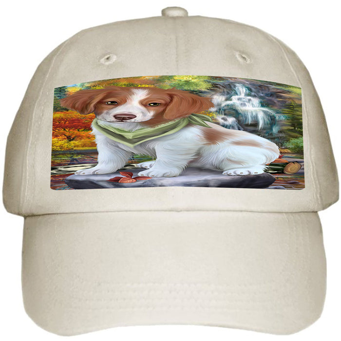 Scenic Waterfall Brittany Spaniel Dog Ball Hat Cap HAT52878