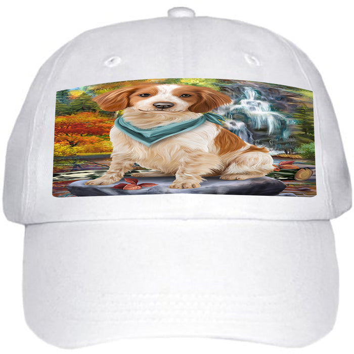 Scenic Waterfall Brittany Spaniel Dog Ball Hat Cap HAT52881