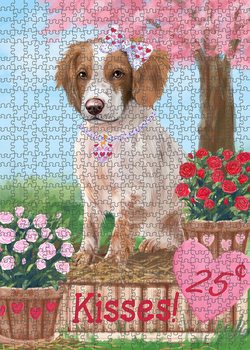 Rosie 25 Cent Kisses Brittany Spaniel Dog Puzzle with Photo Tin PUZL93860