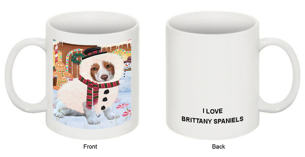 Christmas Gingerbread House Candyfest Brittany Spaniel Dog Coffee Mug MUG51612