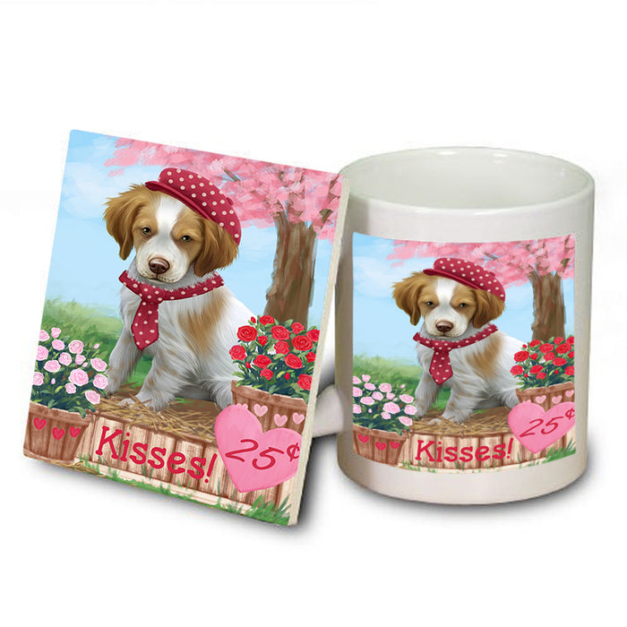 Rosie 25 Cent Kisses Brittany Spaniel Dog Mug and Coaster Set MUC56408