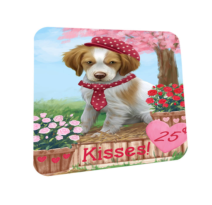 Rosie 25 Cent Kisses Brittany Spaniel Dog Coasters Set of 4 CST56374