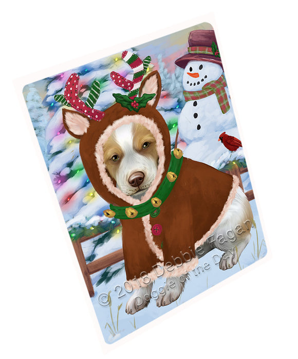 Christmas Gingerbread House Candyfest Brittany Spaniel Dog Large Refrigerator / Dishwasher Magnet RMAG99558