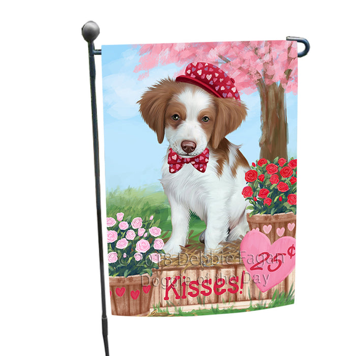 Rosie 25 Cent Kisses Brittany Spaniel Dog Garden Flag GFLG56965