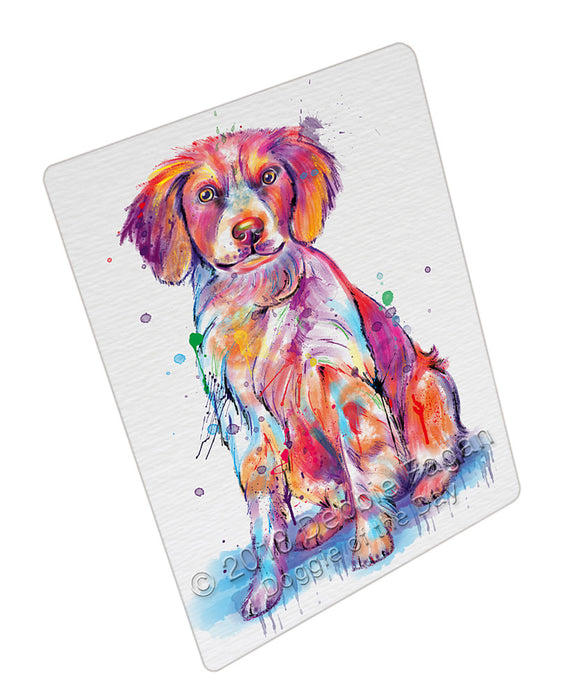 Watercolor Brittany Spaniel Dog Small Magnet MAG76202