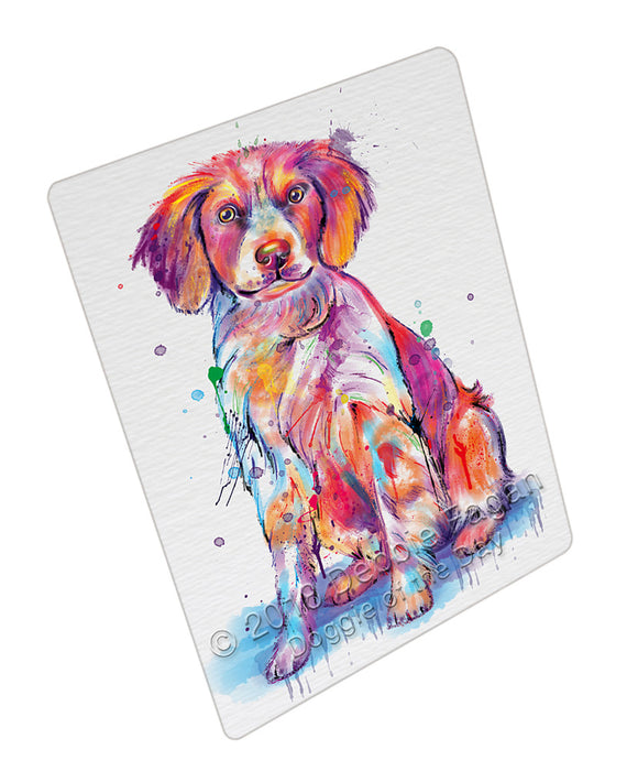 Watercolor Brittany Spaniel Dog Cutting Board C77028