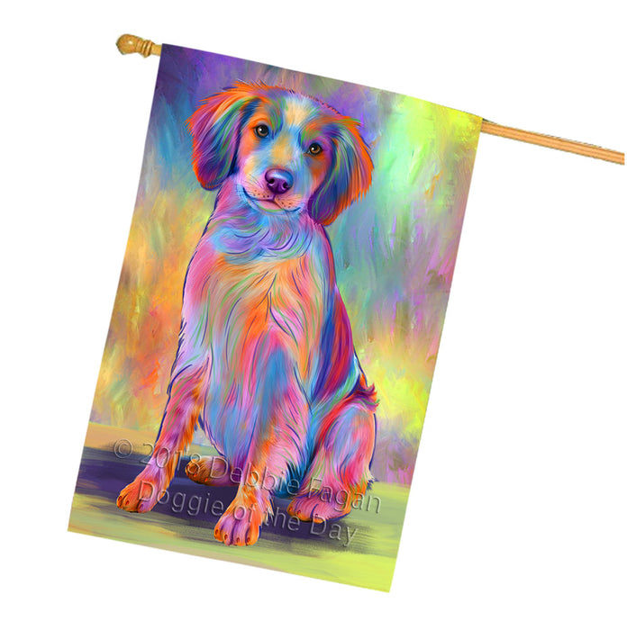 Paradise Wave Brittany Spaniel Dog House Flag FLG57380