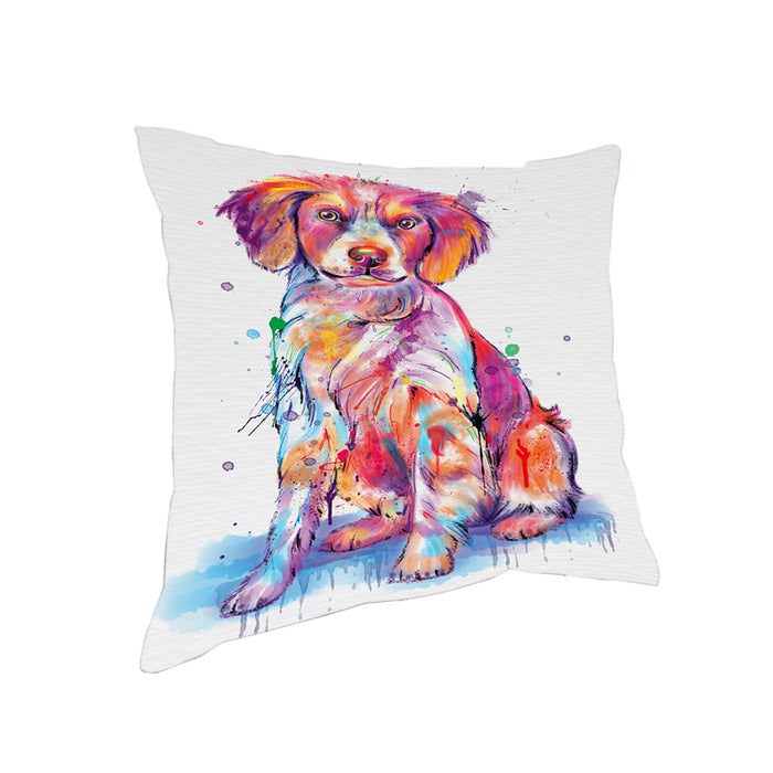 Watercolor Brittany Spaniel Dog Pillow PIL83208