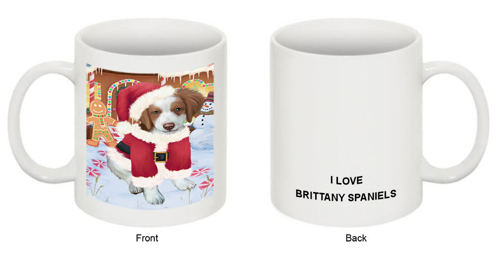 Christmas Gingerbread House Candyfest Brittany Spaniel Dog Coffee Mug MUG51686