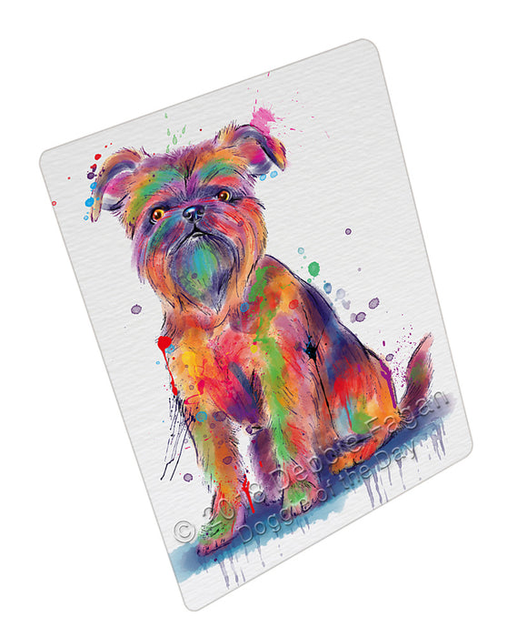 Watercolor Brussels Griffons Dog Refrigerator / Dishwasher Magnet RMAG110238