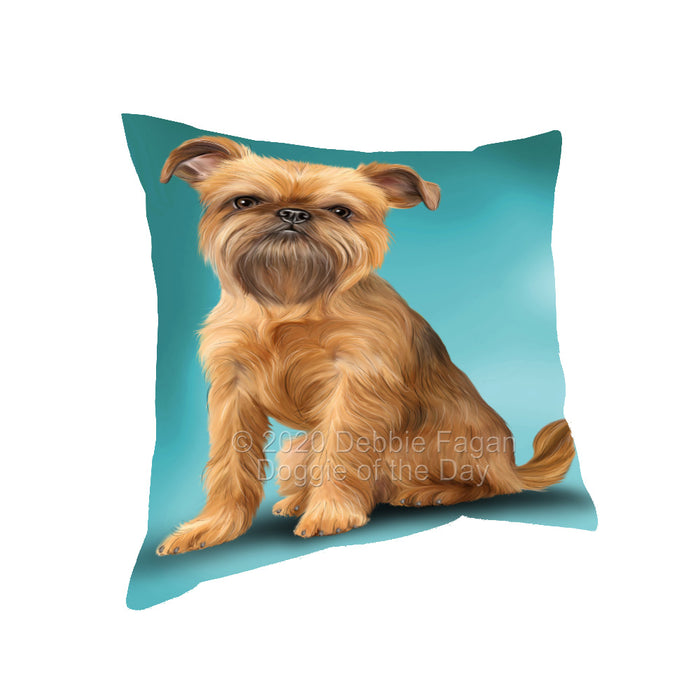 Brussels Griffon Dog Pillow with Top Quality High-Resolution Images - Ultra Soft Pet Pillows for Sleeping - Reversible & Comfort - Ideal Gift for Dog Lover - Cushion for Sofa Couch Bed - 100% Polyester