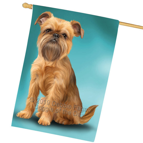 Brussels Griffons Dog House Flag FLG65579