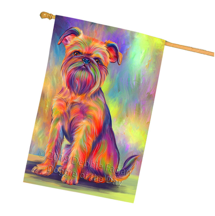 Paradise Wave Brussels Griffons Dog House Flag FLG66457