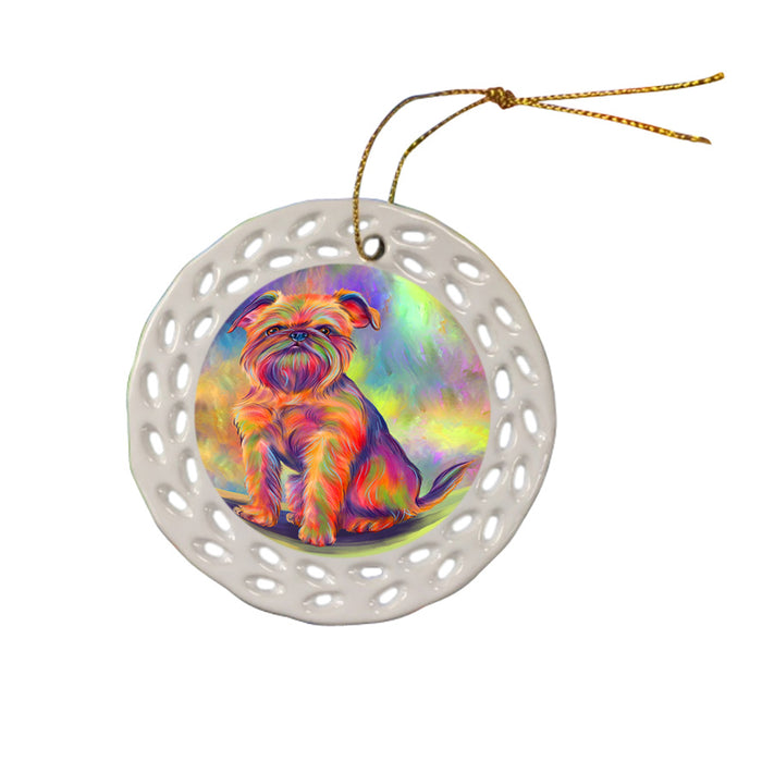 Paradise Wave Brussels Griffons Dog Doily Ornament DPOR58388