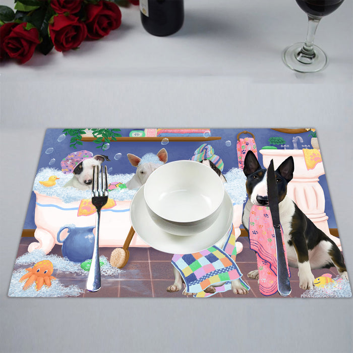 Rub A Dub Dogs In A Tub Bull Terrier Dogs Placemat