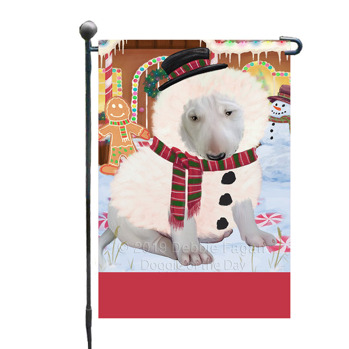 Personalized Gingerbread Candyfest Bull Terrier Dog Custom Garden Flag GFLG63983