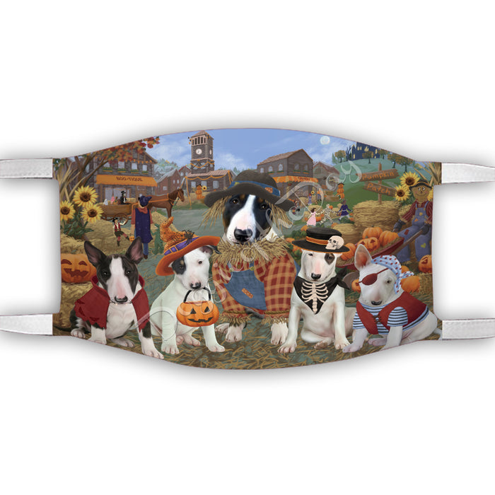 Halloween 'Round Town Bull Terrier Dogs Face Mask FM49938