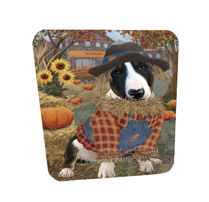 Halloween 'Round Town Bull Terrier Dogs Coasters Set of 4 CSTA57848