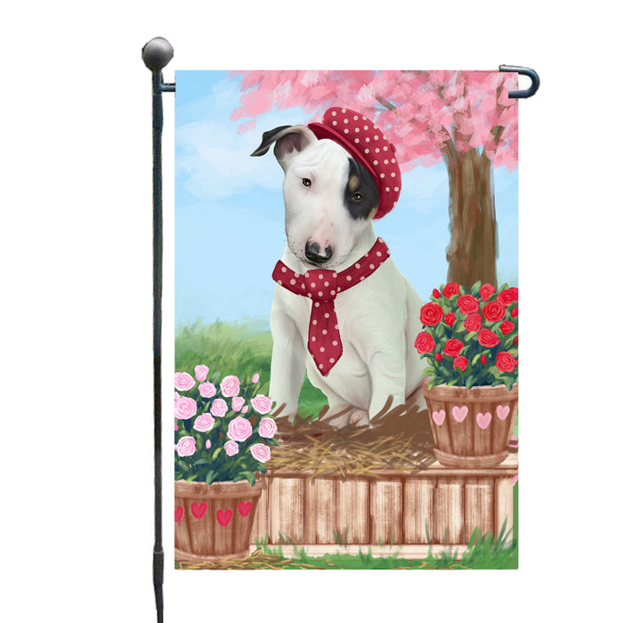 Personalized Rosie 25 Cent Kisses Bull Terrier Dog Custom Garden Flag GFLG64670