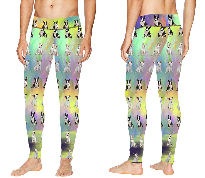 Paradise Wave Bull Terrier Dogs All Over Print Meggings