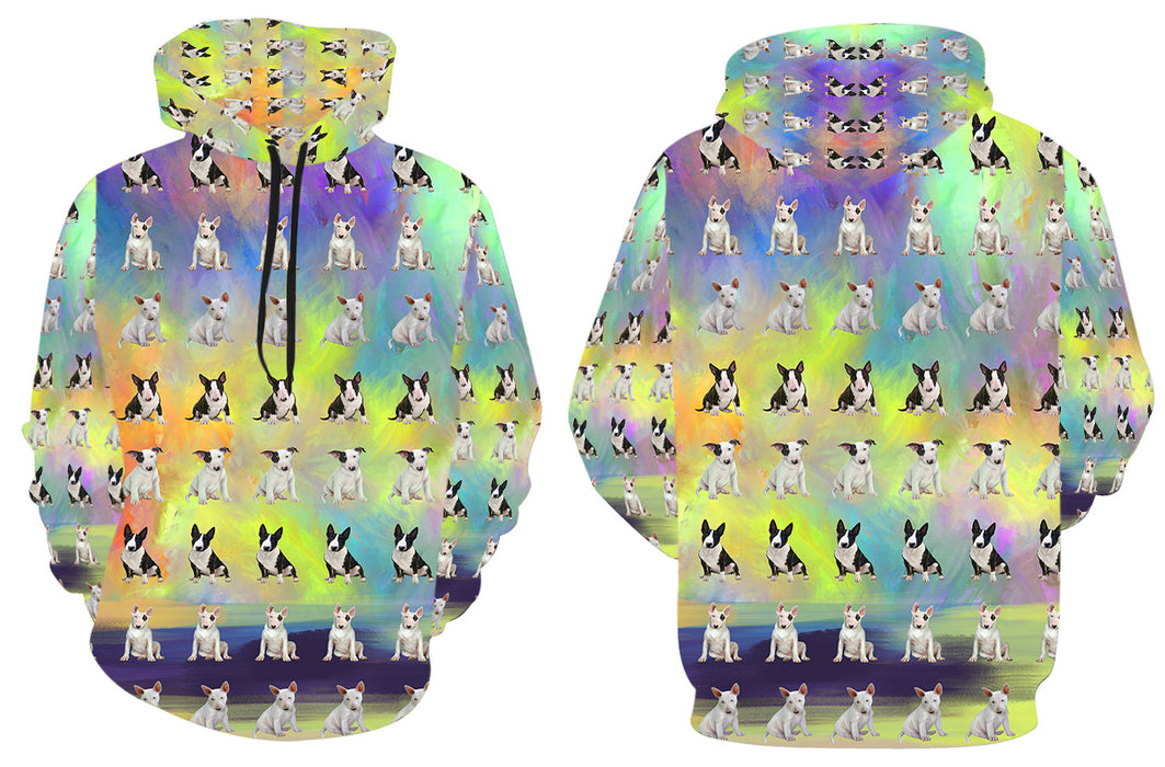 Paradise Wave Bull Terrier Dogs All Over Print Kid's Hoodie