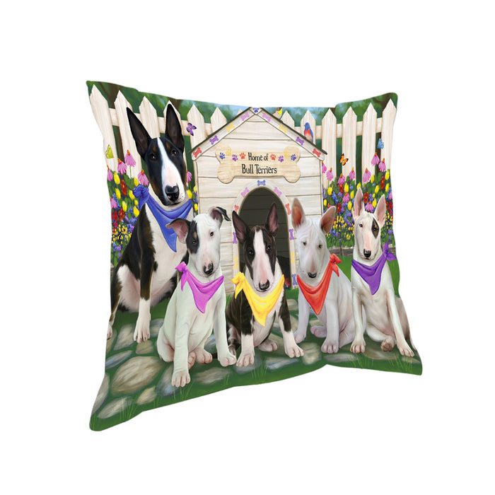 Spring Dog House Bull Terriers Dog Pillow PIL55124