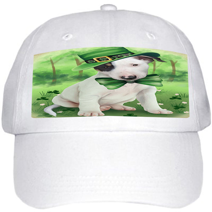 St. Patricks Day Irish Portrait Bull Terrier Dog Ball Hat Cap HAT49971